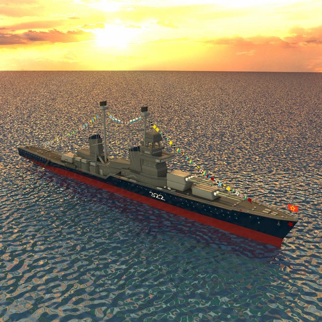 cruiser 3D Modell .c4d .max .obj .3ds .fbx .stl .blend