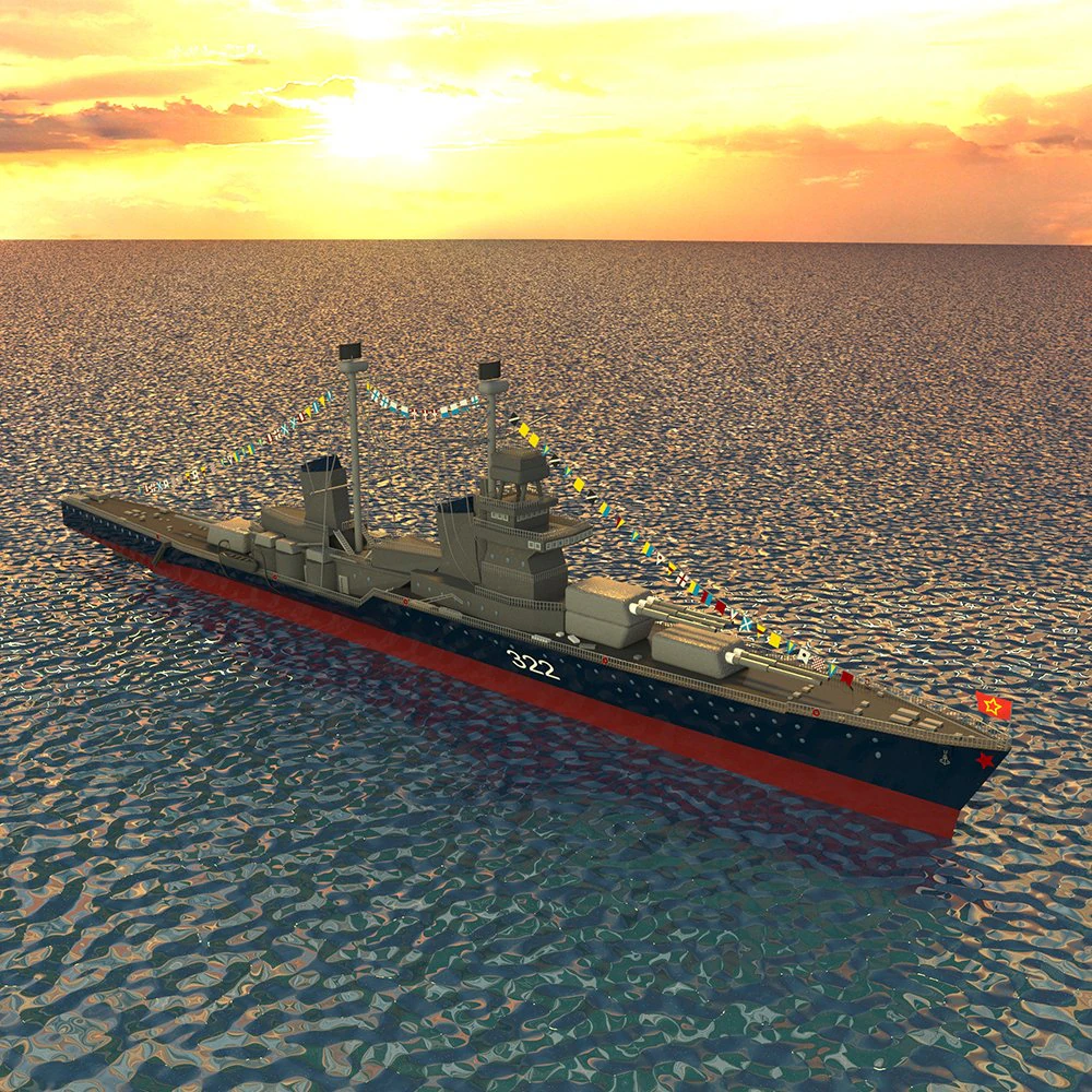 cruiser 3D Model .c4d .max .obj .3ds .fbx .stl .blend