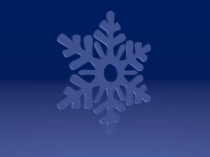 снежинка 3D Модель