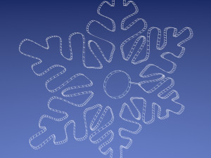 snowflake Modèle 3D