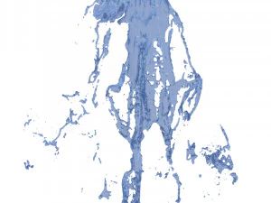 ł&oacute;dź z wodospadem Model 3D