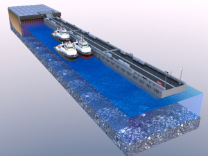berth and pontoon 3D Model