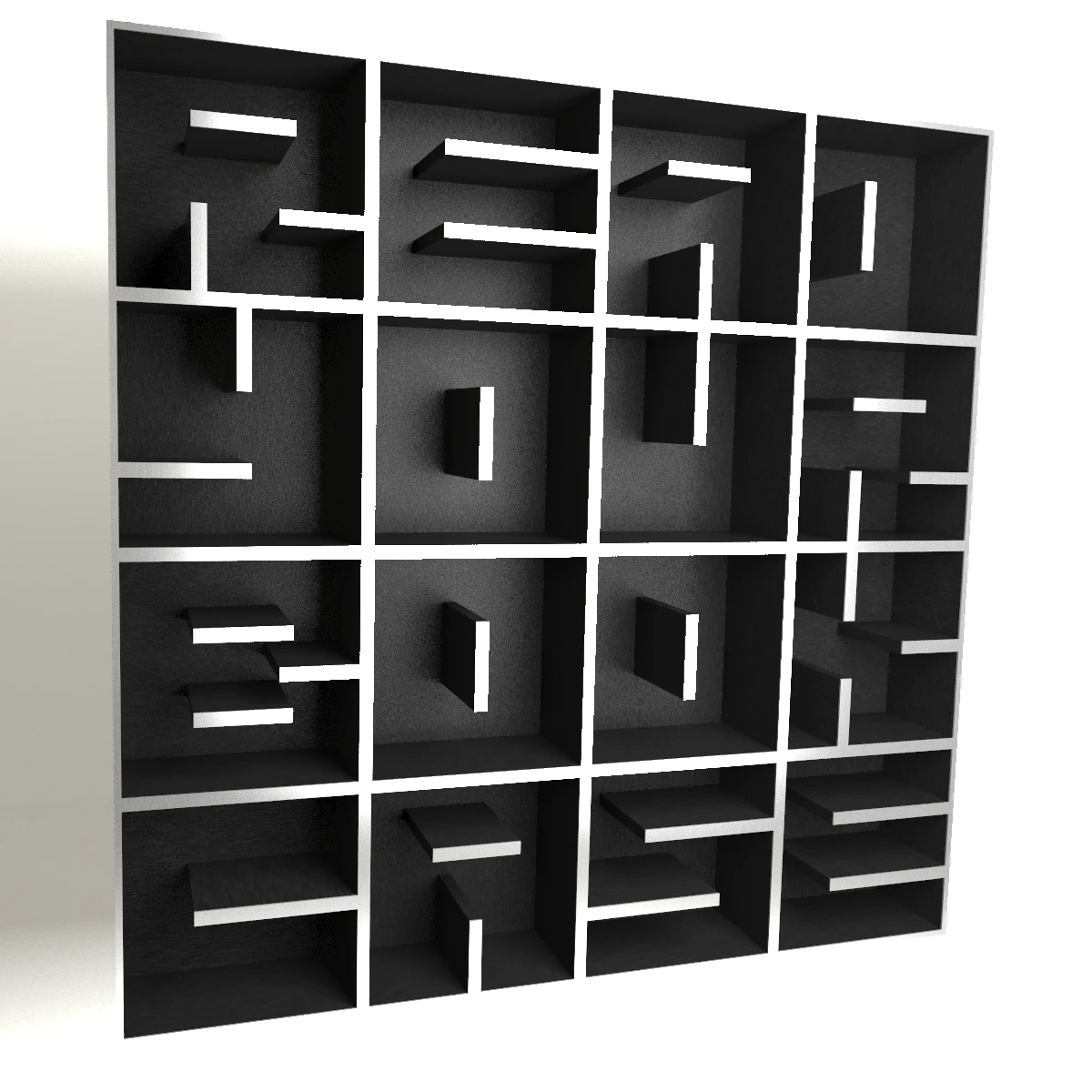 book shelf 3D Model .c4d .max .obj .3ds .fbx .stl .blend 