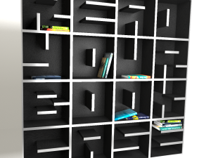 book shelf 3Dモデル