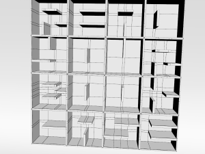book shelf 3Dモデル
