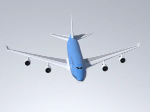 boeing 747-400 klm Modello 3D