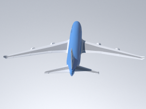 boeing 747-400 klm 3D 模型