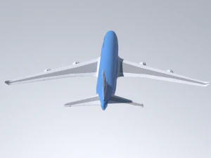 boeing 747-400 klm Modello 3D