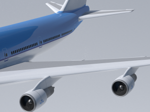 boeing 747-400 klm 3D 模型