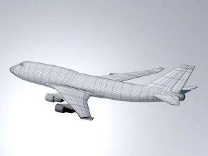 boeing 747-400 klm Modello 3D