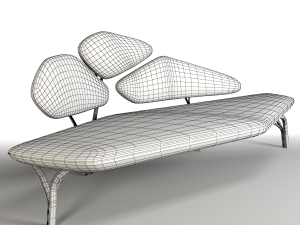 borghese couch Model 3D