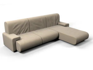 कपड़े का सोफ़ा 3D मॉडल