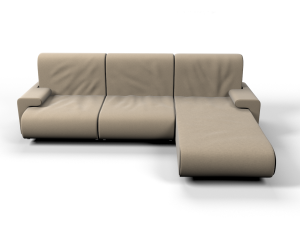 fabric couch 3D मॉडल