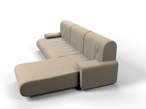 fabric couch 3D मॉडल