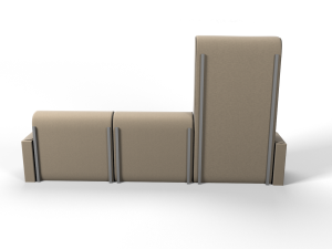 fabric couch 3D मॉडल