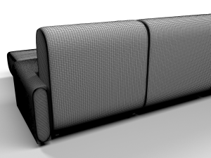 fabric couch 3D मॉडल