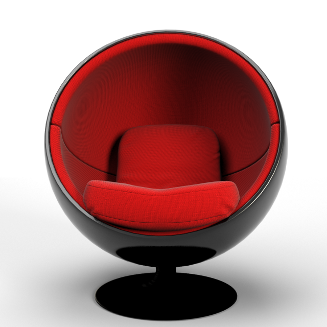 ball chair 3D Модель .c4d .max .obj .3ds .fbx .stl .blend 