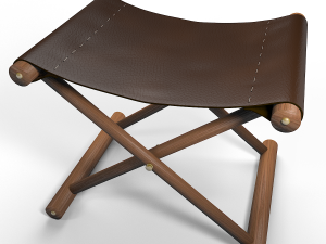leather stool Modèle 3D