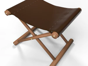 leather stool 3D Model