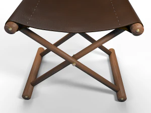 leather stool 3D Model