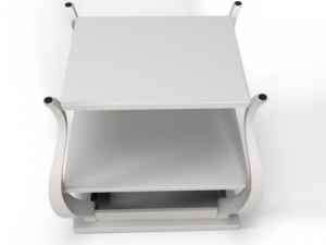vera sidetable white Modèle 3D