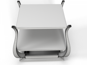 vera sidetable white Modèle 3D