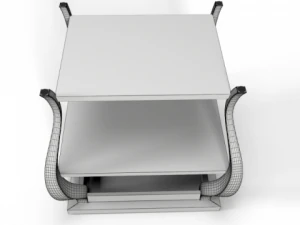 vera sidetable white 3D Model