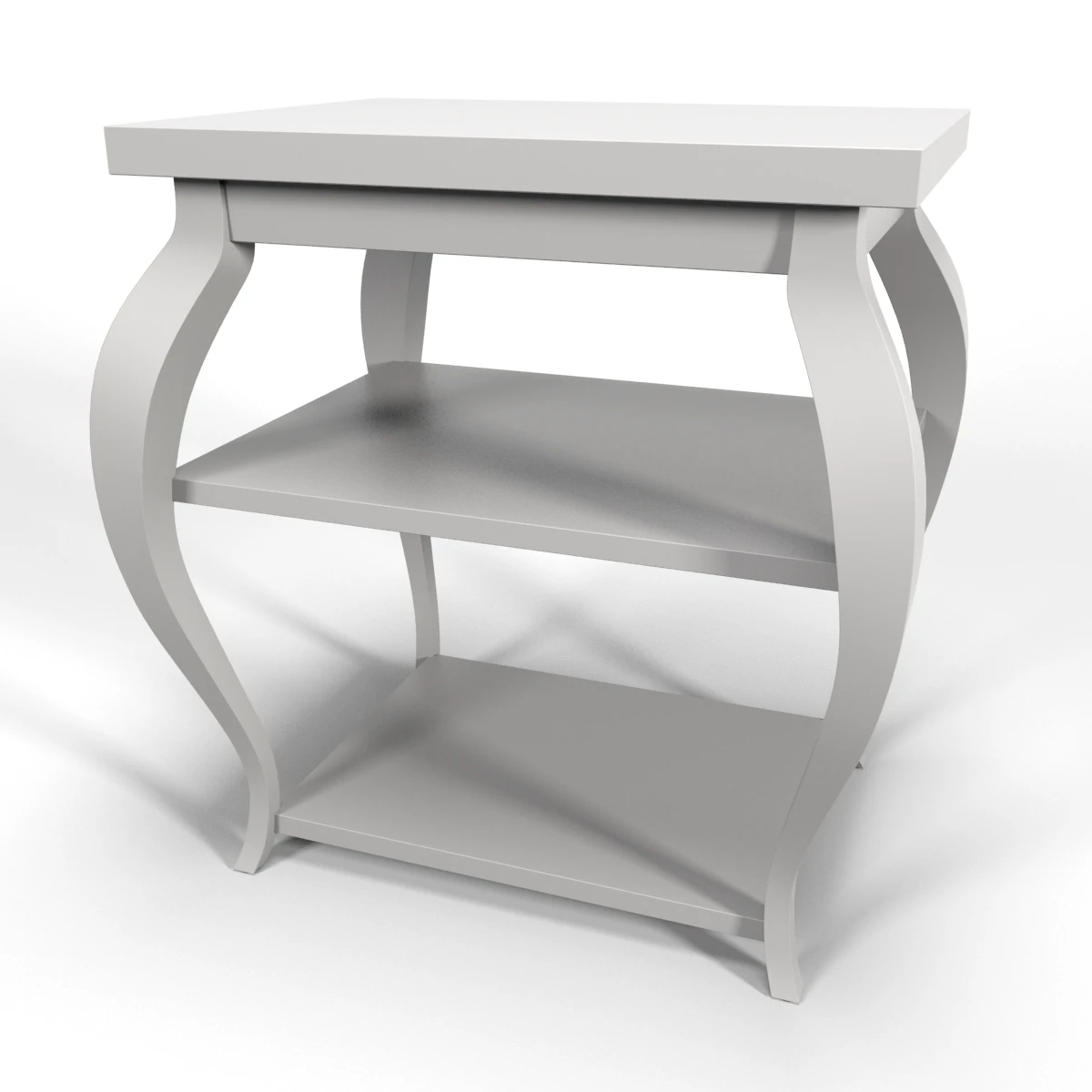 vera sidetable white 3D Model .c4d .max .obj .3ds .fbx .stl .blend 