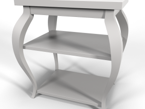 vera sidetable white 3D Model