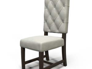 ashton tufted fabric chair 3D Модель