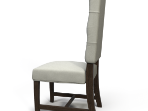 ashton tufted fabric chair 3D Модель