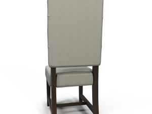 ashton tufted fabric chair 3D Модель