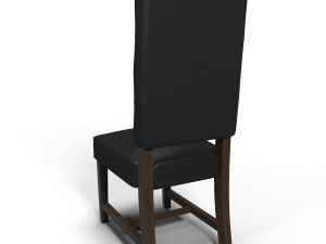 tufted leather chair Modèle 3D