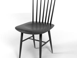tucker chair black 3D Model