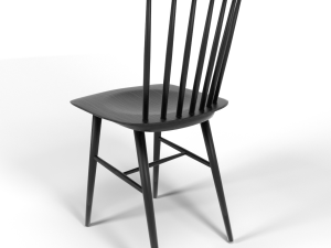 tucker chair black 3D मॉडल