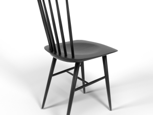 tucker chair black 3D मॉडल