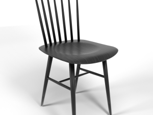 tucker chair black 3D मॉडल