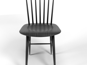 tucker chair black 3D मॉडल