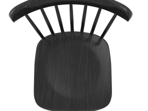 tucker chair black 3D Model