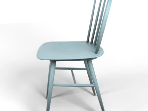 tucker chair blue 3D Model