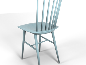 tucker chair blue 3D-Modell