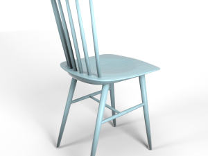 tucker chair blue 3D-Modell