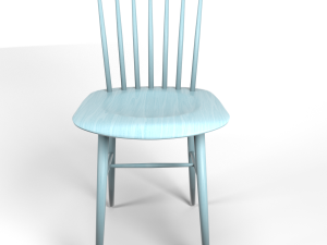 tucker chair blue 3D-Modell