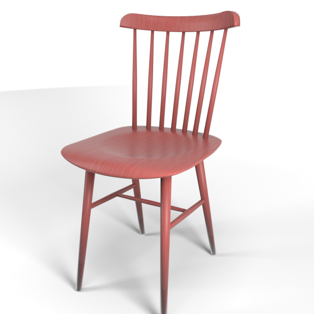 tucker chair red Modèle 3D .c4d .max .obj .3ds .fbx .stl .blend 