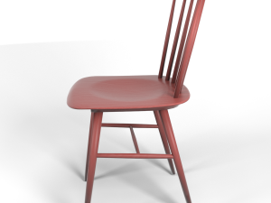 tucker chair red Modèle 3D