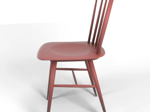 tucker chair red 3D Model