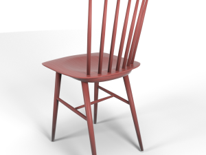tucker chair red Modèle 3D