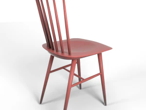 tucker chair red 3D Model