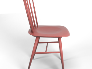tucker chair red Modèle 3D