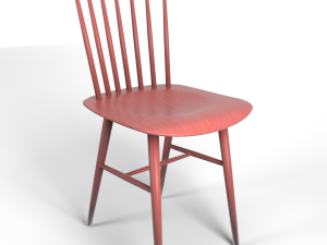 tucker chair red Modèle 3D